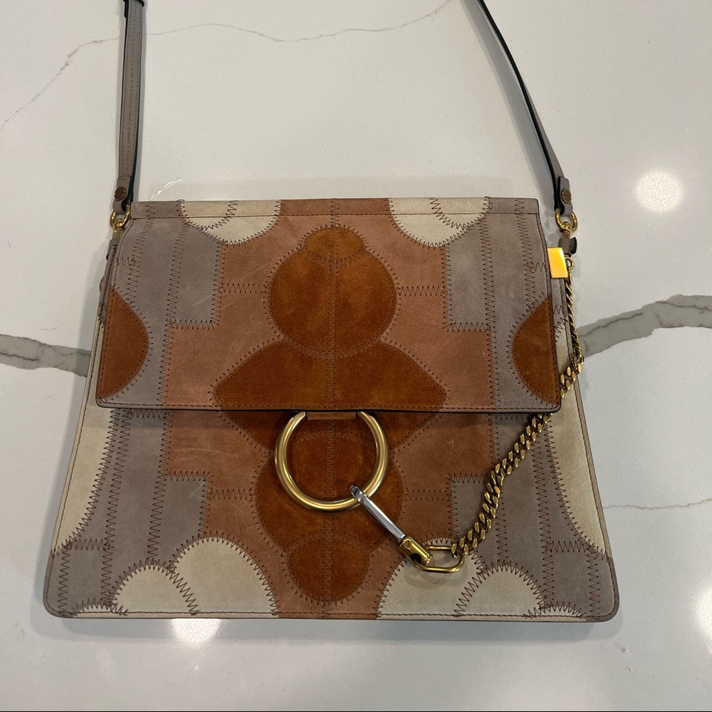 Rare Chloe Patchwork Suede Faye